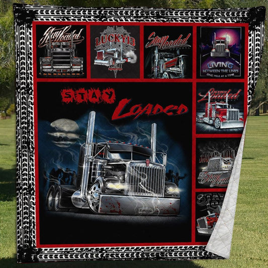 Stay Loaded Trucker Quilt Blanket