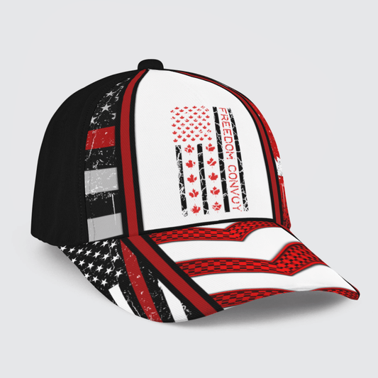 Joycorners Freedom Convoy 2022 Support Canadian Truckers Mandate Truck 3D Baseball Cap All Over Printed