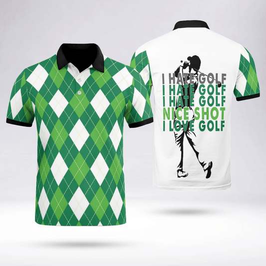 Joycorners I HATE GOLF I HATE GOLF 3D Design All Over Printed