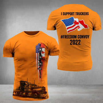 Joycorners Freedom Convoy 2022 01 Tshirt 3D All Over Printed