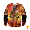 Joycorners Brave Firefighter On Fire All Over Printed 3D Shirts