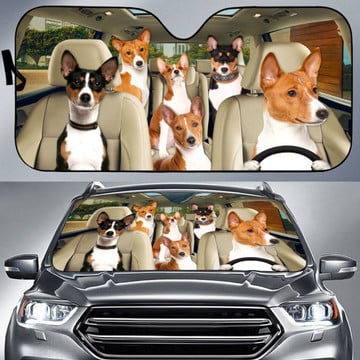 Joycorners BASENJI All Over Printed 3D Sun Shade