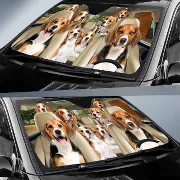 Joycorners BEAGLE All Over Printed 3D Sun Shade