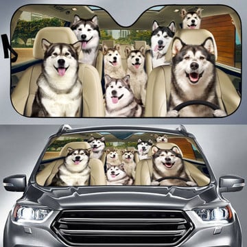 Joycorners ALASKAN MALAMUTE All Over Printed 3D Sun Shade