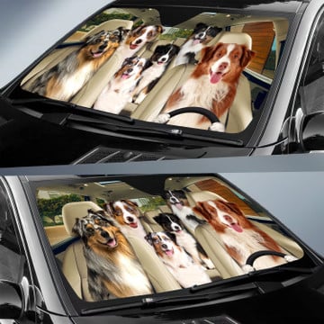 Joycorners AUSTRALIAN SHEPHERD All Over Printed 3D Sun Shade