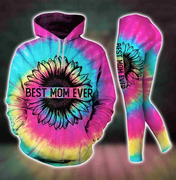 Joycorners Rainbow Sunflower Best Mom Ever 3D All Over Printed Shirts