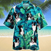 Joycorners Border Collie Dog Lovers Hawaiian Style For Summer All Printed 3D Hawaiian Shirt