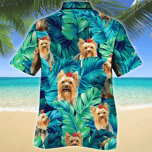 Joycorners Yorkshire Terrier Dog Lovers Hawaiian Style For Summer All Printed 3D Hawaiian Shirt