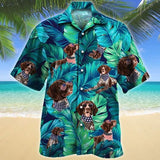 Joycorners American Style German Shorthaired Pointer Dog Lovers Hawaiian Style For Summer All Printed 3D Hawaiian Shirt