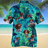 Joycorners American Style German Shorthaired Pointer Dog Lovers Hawaiian Style For Summer All Printed 3D Hawaiian Shirt