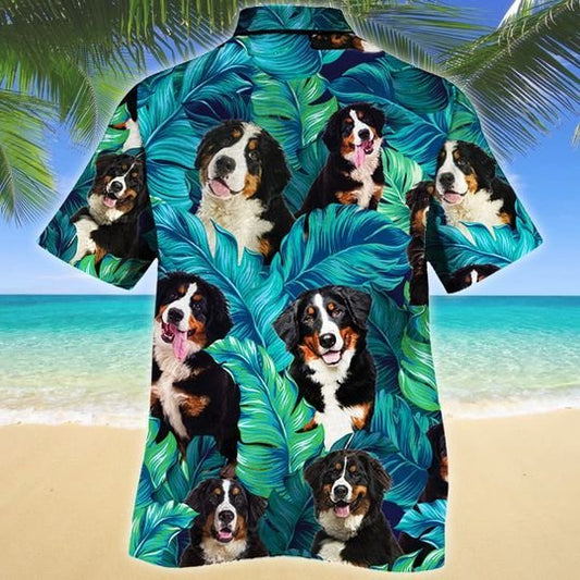 Joycorners Bernese Mountain Dog Lovers Hawaiian Style For Summer All Printed 3D Hawaiian Shirt