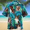 Joycorners Miniature American Shepherd Dog Lovers Hawaiian Style For Summer All Printed 3D Hawaiian Shirt