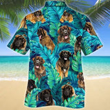 Joycorners Leonberger Dog Lovers Hawaiian Style For Summer All Printed 3D Hawaiian Shirt