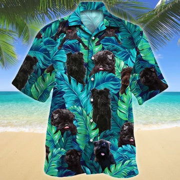 Joycorners Affenpinscher Dog Lovers Hawaiian Style For Summer All Printed 3D Hawaiian Shirt