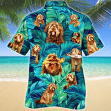 Joycorners Otterhound Dog Lovers Hawaiian Style For Summer All Printed 3D Hawaiian Shirt