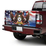 Joycorners Navy Veteran Eagles United States All Over Printed 3D Truck Tailgate Decal