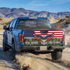 Joycorners Veteran United States Eagle Green Camo All Over Printed 3D Truck Tailgate Decal