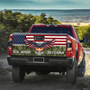 Joycorners Veteran United States Eagle Green Camo All Over Printed 3D Truck Tailgate Decal