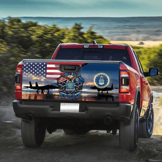 Joycorners United States Air Force Aircrafts All Over Printed 3D Truck Tailgate Decal