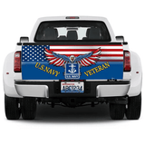 Joycorners U.S Navy Veteran American Eagle All Over Printed 3D Truck Tailgate Decal