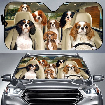 Joycorners CAVALIER KING CHARLES SPANIEL All Over Printed 3D Sun Shade