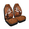 Joycorners Horse Brown Flowers Car Seat Cover Set (2Pcs)