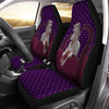 Joycorners White Horse - Horse Symbols - Purple Heart Car Seat Cover Set (2Pcs)