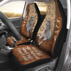 Joycorners White Horse - Horse Symbols - Get In Sit Down Shut Up Hold On Car Seat Cover Set (2Pcs)