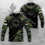 Joycorners Personalized Slava Ukraini Stand With Ukraine Camo Hoodie Support Ukraine Military All Over Printed 3D Shirts