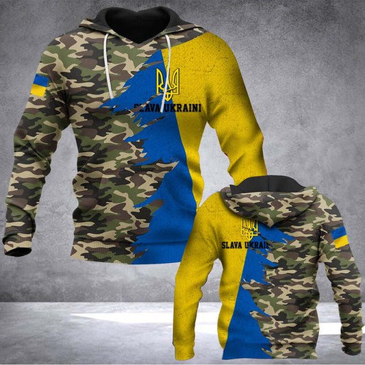 Joycorners Slava Ukraini Camo All Printed 3D Shirts