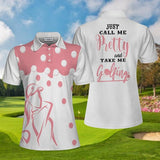Joycorners Just Call Me Pretty And Take Me Golfing Women Polo Shirt