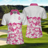 Joycorners Pink Camouflage Pattern Women Polo Shirt