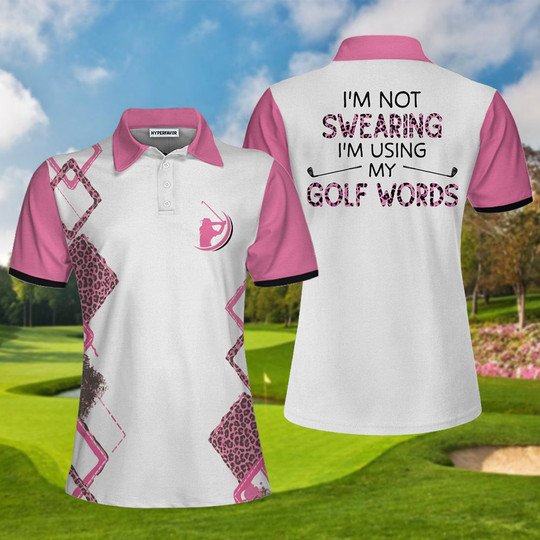 Joycorners Im Not Swearing Im Using My Golf Words Women Polo Shirt