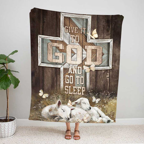 Joycorners Give It To God And Go TO Sleep Blanket