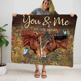 Joycorners Personalized You&Me We Got This Horse Blanket