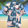 Joycorners PIG Blue Tribal All Over Printed 3D Hawaiian Shirt