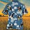 Joycorners HOLSTEIN FRIESIAN Cattle Blue Tribal All Over Printed 3D Hawaiian Shirt