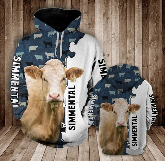 Joycorners SIMMENTAL HALF CAMO All Over Printed 3D Hoodie