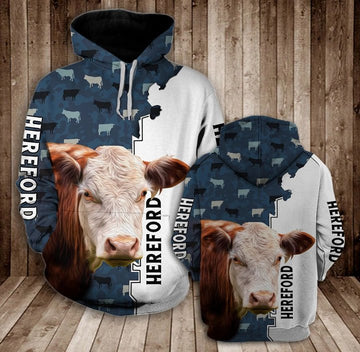 Joycorners HEREFORD HALF CAMO All Over Printed 3D Hoodie