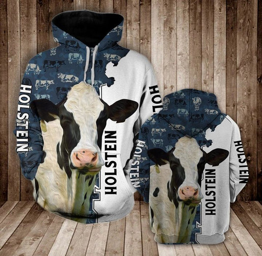 Joycorners HOLSTEIN HALF CAMO All Over Printed 3D Hoodie