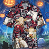 Joycorners Charolais Cattle Lovers Sugar Skull Floral Hawaiian Shirt