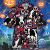 Joycorners Holstein Friesian Cattle Lovers Sugar Skull Floral Hawaiian Shirt