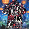 Joycorners Holstein Friesian Cattle Lovers Sugar Skull Floral Hawaiian Shirt