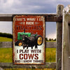 Joycorners Black Angus Cattle That's What I Do All Printed 3D Metal Sign