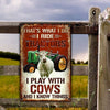 Joycorners Charolais Cattle That's What I Do All Printed 3D Metal Sign