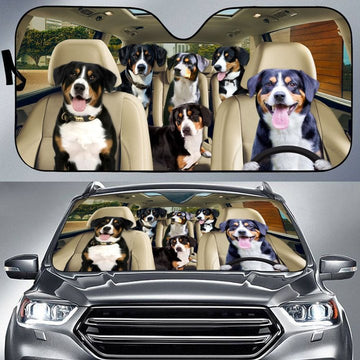 Joycorners ENTLEBUCHER SENNENHUNDE CAR All Over Printed 3D Sun Shade