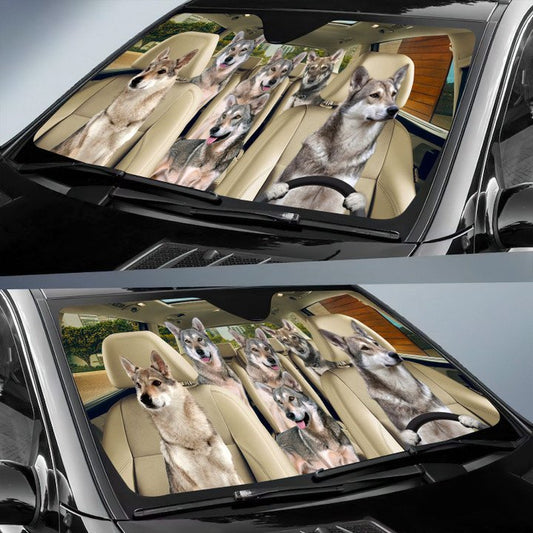 Joycorners SAARLOOS WOLFDOG CAR All Over Printed 3D Sun Shade