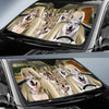 Joycorners WOLFDOG CAR All Over Printed 3D Sun Shade