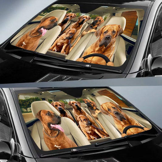 Joycorners TOSA INU CAR All Over Printed 3D Sun Shade