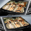 Joycorners PUGGLE CAR All Over Printed 3D Sun Shade